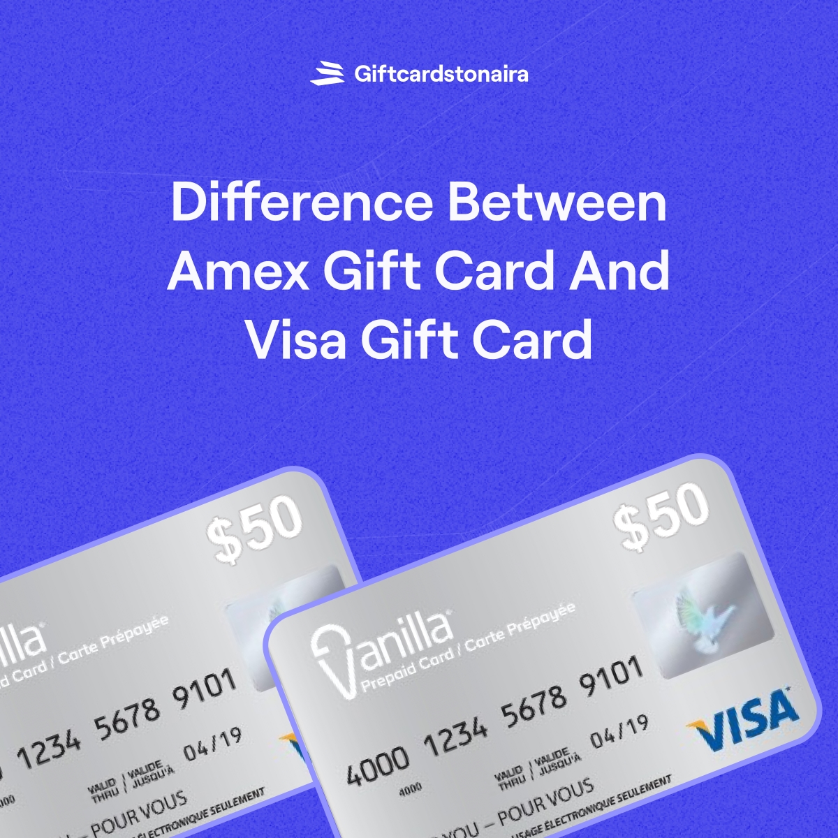 Difference Between Amex Gift Card and Visa Gift Card