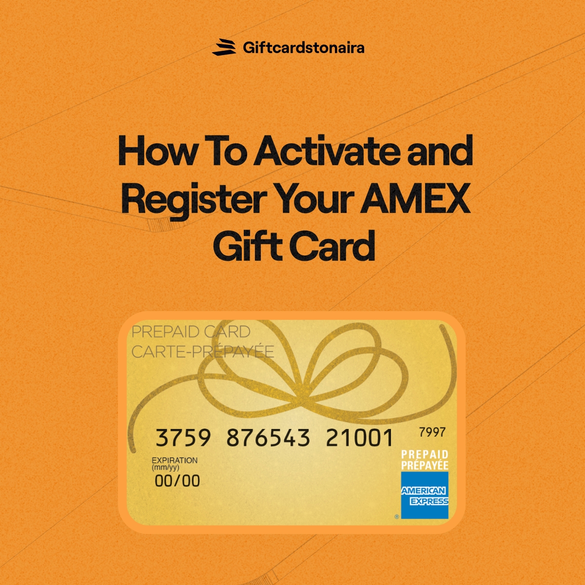 How To Activate and Register AMEX Gift Card