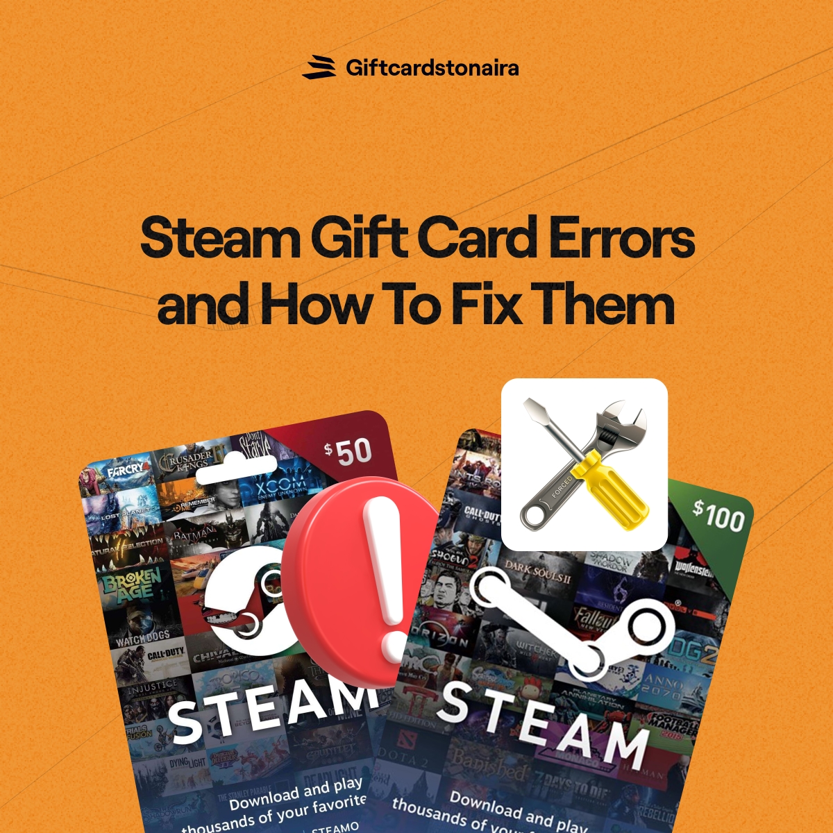 Steam Gift Card Errors and How To Fix Them