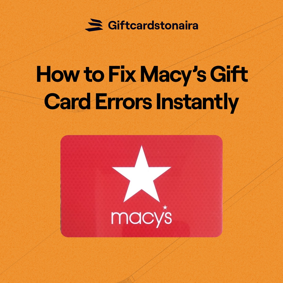 How to Fix Macy Gift Card Errors