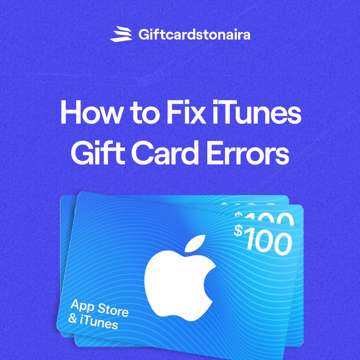 How to Fix iTunes Gift Card Errors