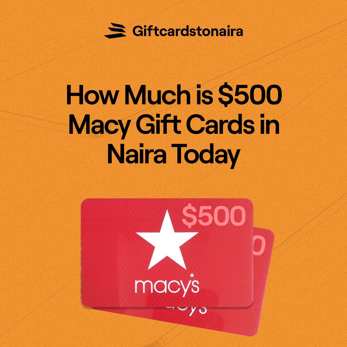 How much is $500 Macy Gift Cards in Naira