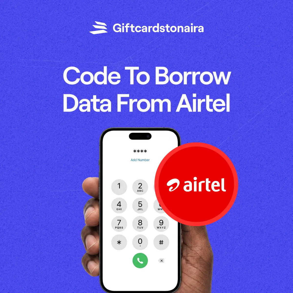 Code to Borrow Data From Airtel