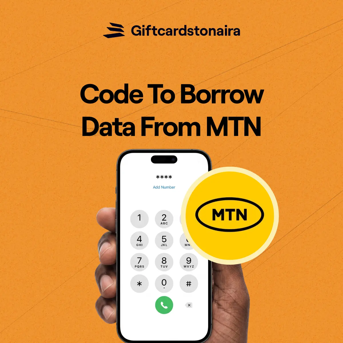 Code to Borrow Data From MTN